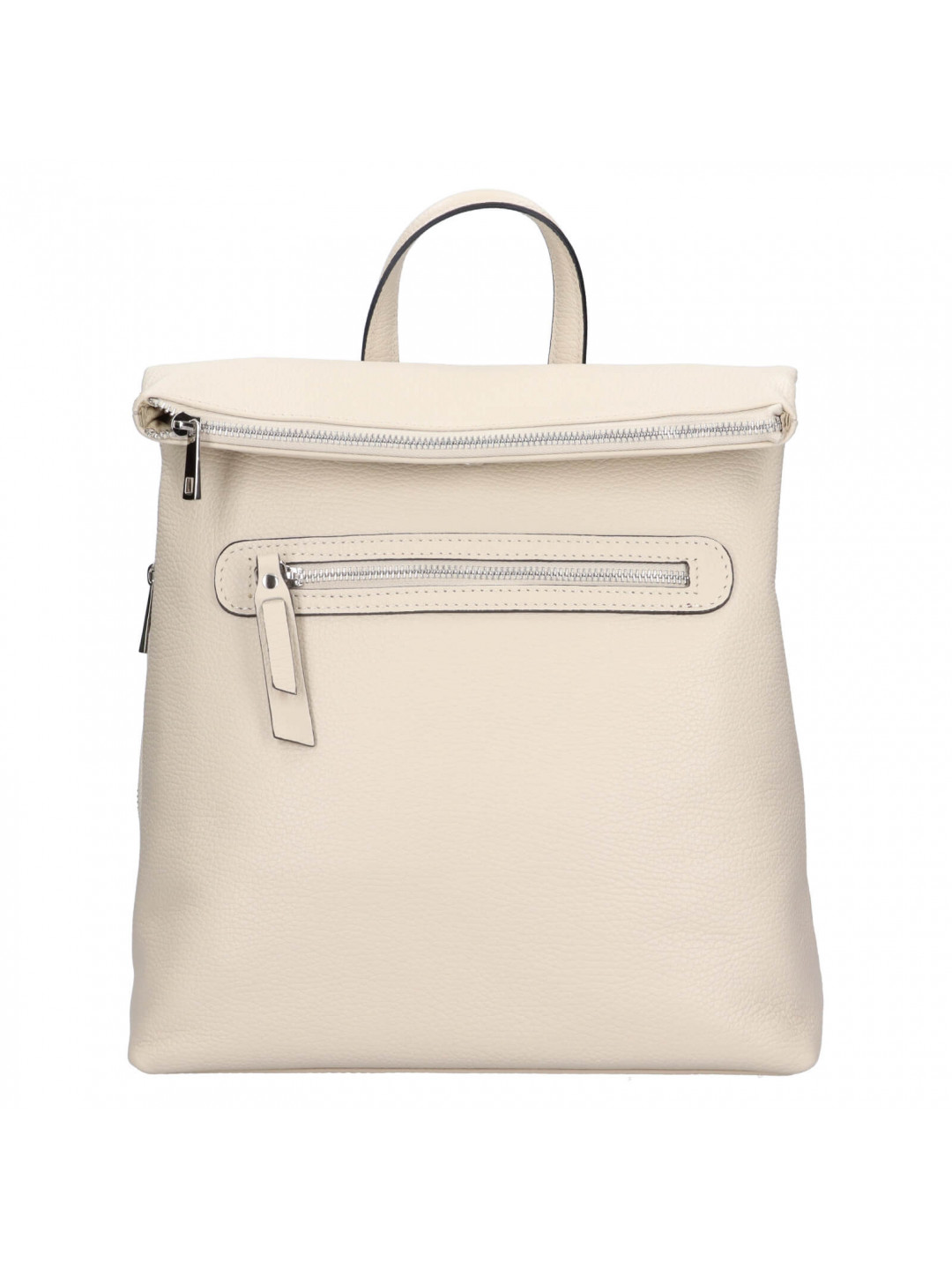 Dámský kožený batoh Italia Korra – krémová